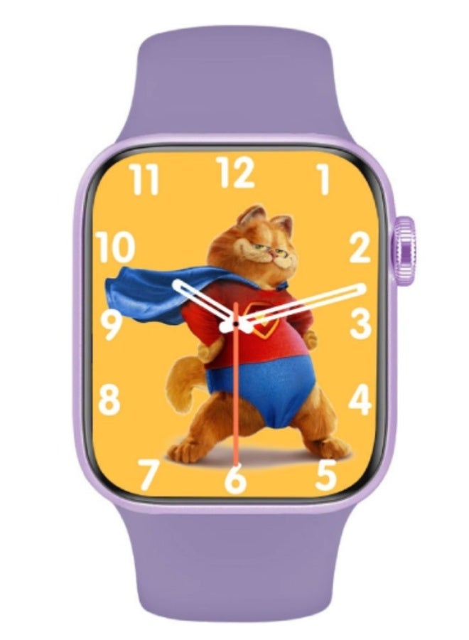 AROAQ X9 MAX PLUS Smart Watch – 2.1" HD Display, Bluetooth Calling, NFC, GPS, SpO2 & BP Monitoring, Fitness Tracker, IP67 Waterproof, Android & iOS - Purple - Image 2