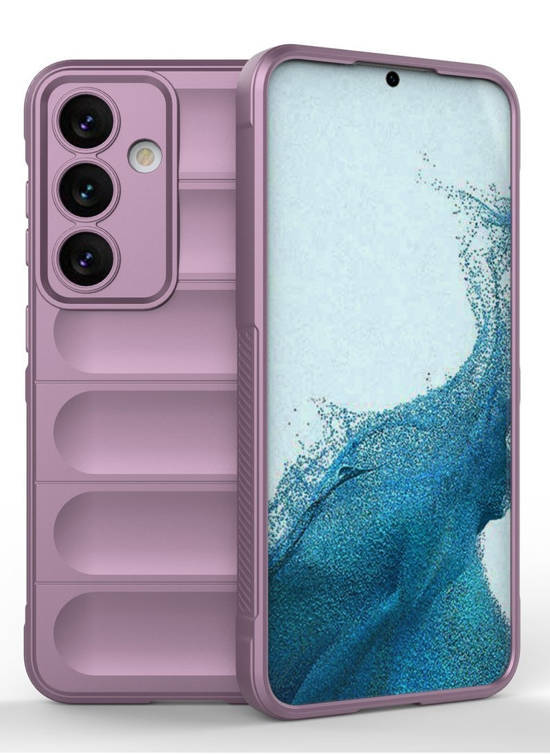 جولدن ماسك من جولد ماسك سامسونج جلاكسى اس 24  (Samsung Galaxy S24) جراب ماجيك كيس كفر حماية للهاتف (بنفسجى)  - Image 1