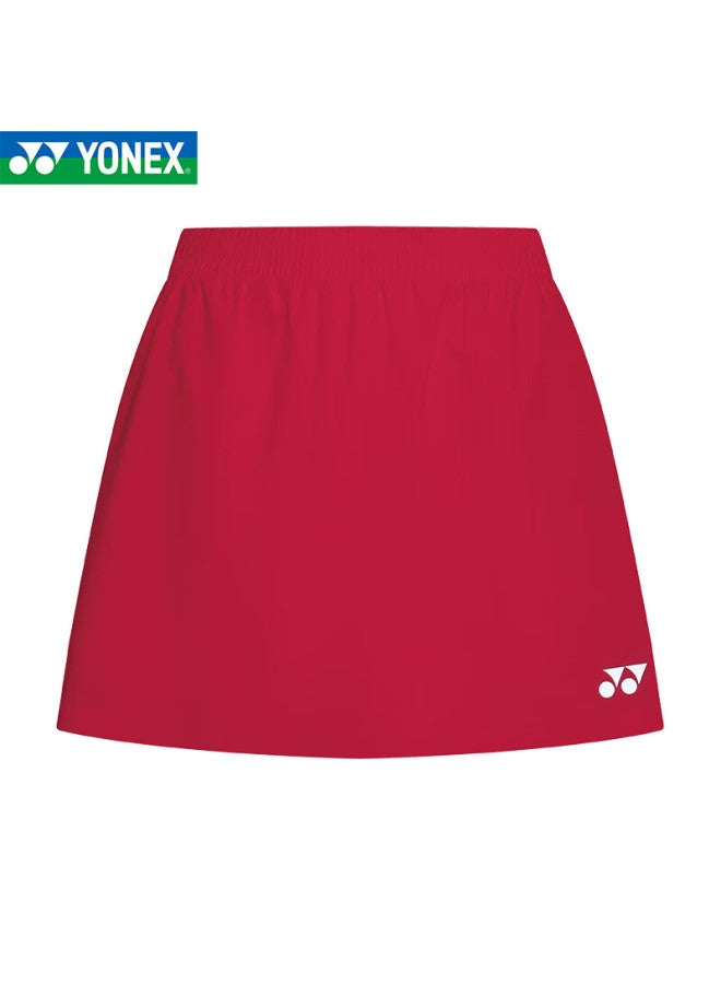 Yonex Women's Badminton Sports T-shirt Short Sleeve Breathable Skirt - 220075bcr Black XL - Image 3
