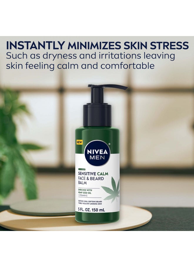 NIVEA Men Sensitive Calm Face and Beard Balm, Men's Beard Balm for Sensitive Skin, 5 fl oz pump bottle - pzsku/ZBCD87AF41DF025E101CEZ/45/_/1728310073/0126e4fe-8b6d-4e53-adb7-dba7c16fdb0d