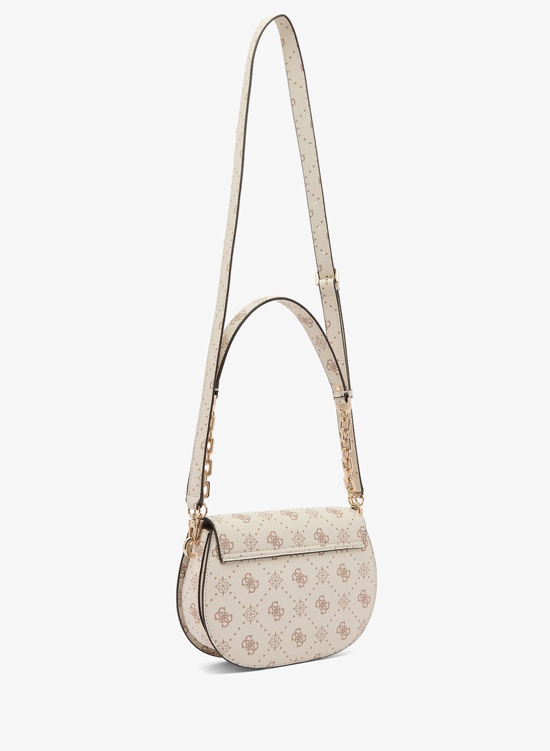 GUESS Emelie Logo Flap Over Shoulder Bag - Image 2