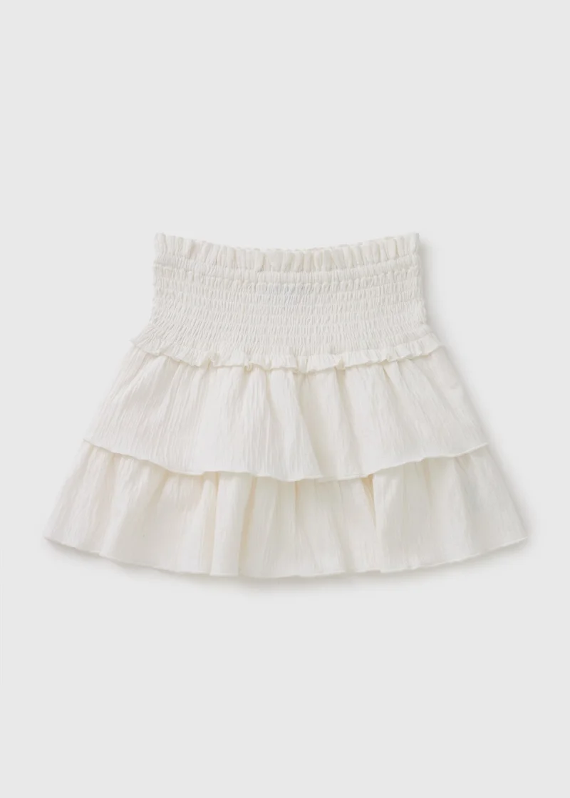 Matalan Girls Cream Rara Skirt
