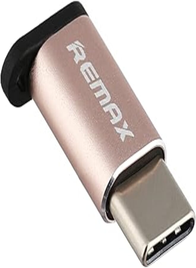 Remax RA-USB1 Micro USB To Type C Adapter Available And Practical For Various Smart Phones - Golden Rose