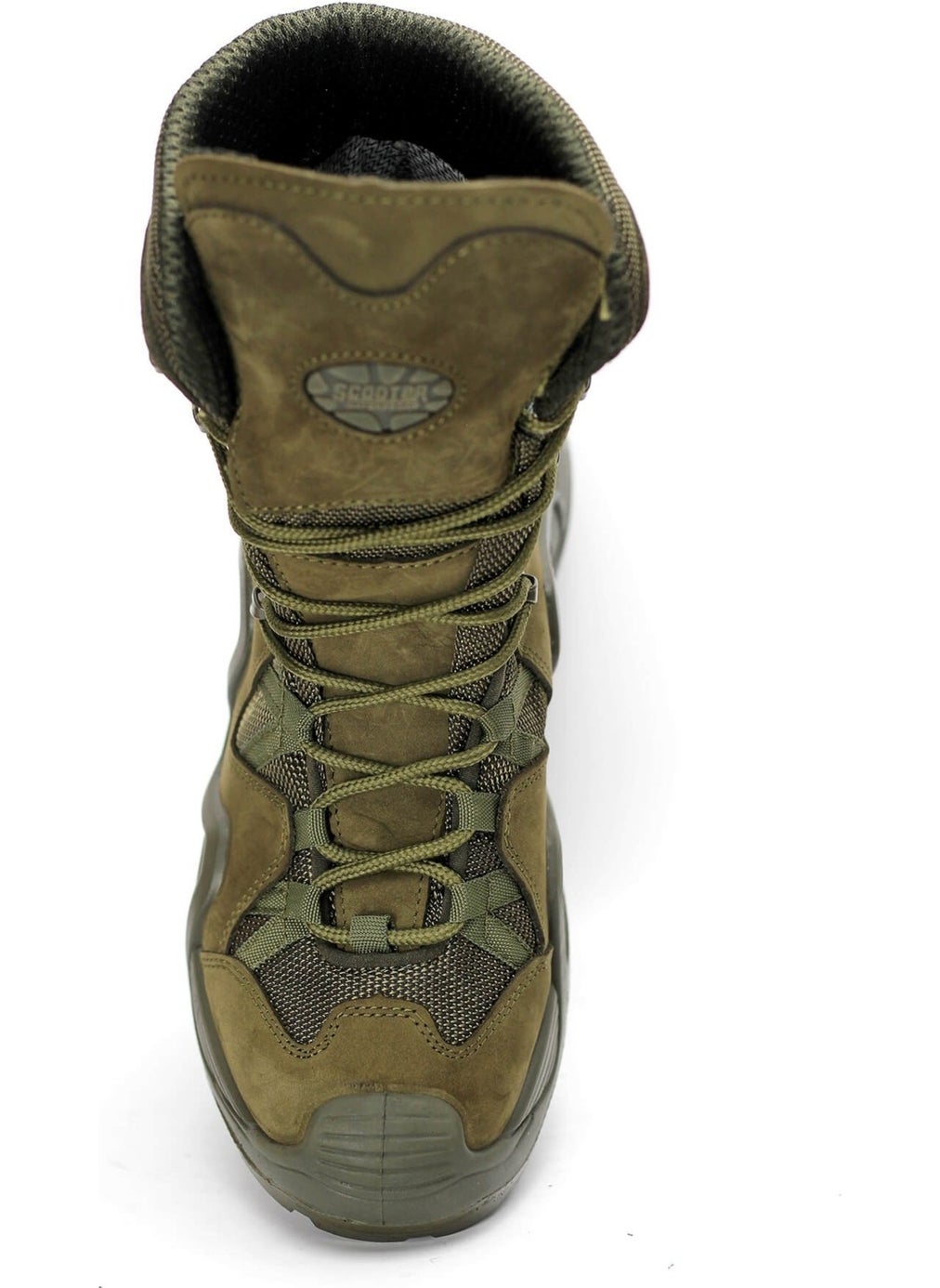 Scooter  Men's Waterproof Nubuck Leather Military Tactical Boots Khaki 1490  - Image 3