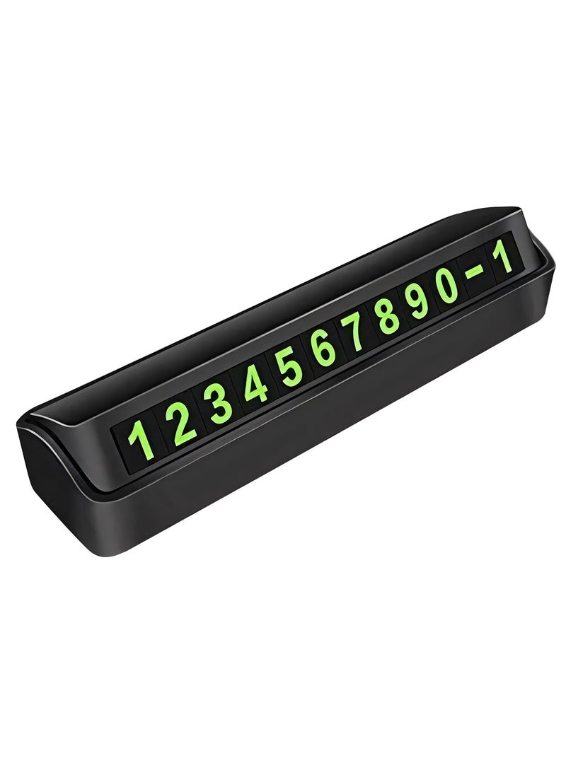LIMITLESS Car Luminous Temporary Parking Card Number Plate, High Temperature Resistance Car Styling Elegant Interior Temporary Car Parking  - Image 1