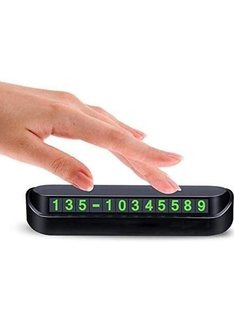 LIMITLESS Car Luminous Temporary Parking Card Number Plate, High Temperature Resistance Car Styling Elegant Interior Temporary Car Parking  - Image 2