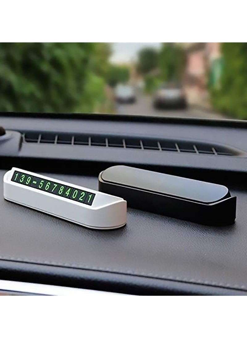 LIMITLESS Car Luminous Temporary Parking Card Number Plate, High Temperature Resistance Car Styling Elegant Interior Temporary Car Parking  - Image 3
