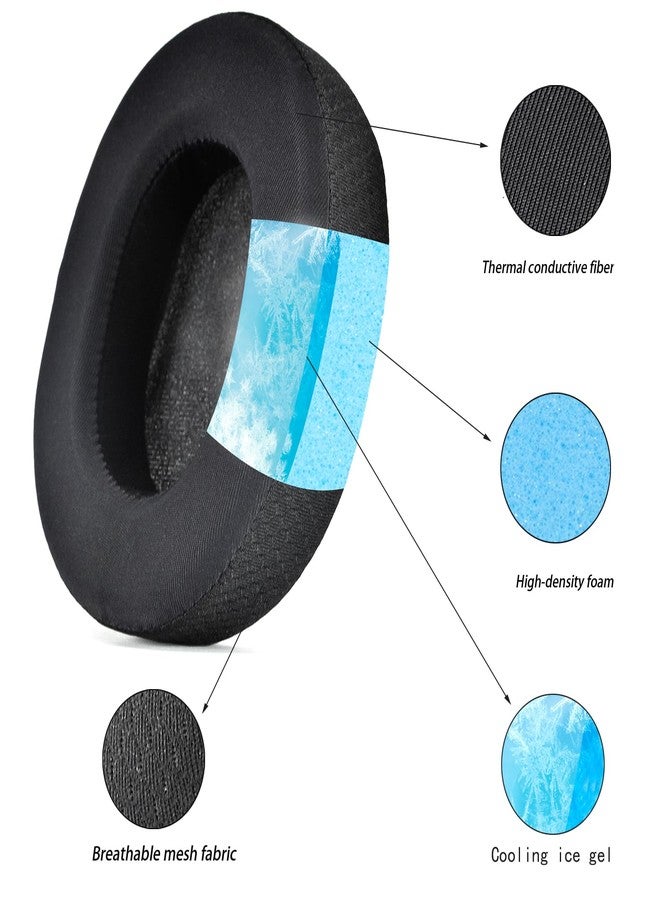defean وسادات أذن جلديّة قابلة للتبديل من ديفيان متوافقة مع SteelSeries Arctis 1/3/5/Arctis 7/7+/7P/7P+/7X/7X+/9/9X/Pro/Prime، وسادات أذن مع رغوة عازلة للضوضاء مريحة - Image 3