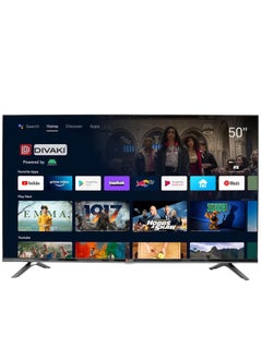 DIVAKI Divaki 50 Inch LED UHD 4K Smart TV Powered by Android, Netflix, YouTube, Prime Video, HDMI, USB D-50CU7601V  - Image 1