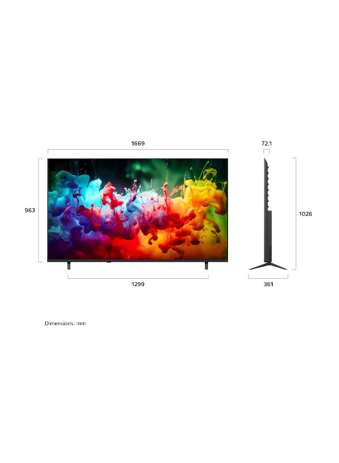 إل جي تلفاز LG QNED evo AI Mini LED QNED7 بحجم 75 بوصة 4K ذكي 2026 - Image 2