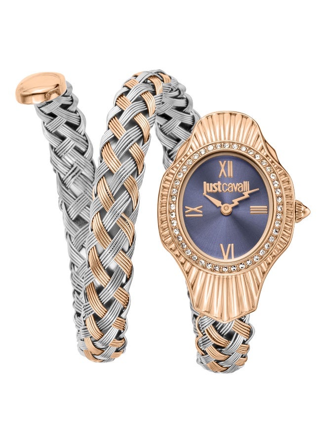 Just Cavalli ساعة جاست كافالي ليدي سنيك تويند JC1L305M0065 - ستانلس ستيل أنثوية كوارتز 2 يد - Image 1