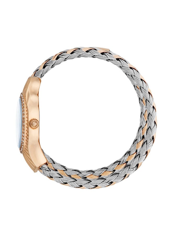 Just Cavalli ساعة جاست كافالي ليدي سنيك تويند JC1L305M0065 - ستانلس ستيل أنثوية كوارتز 2 يد - Image 2