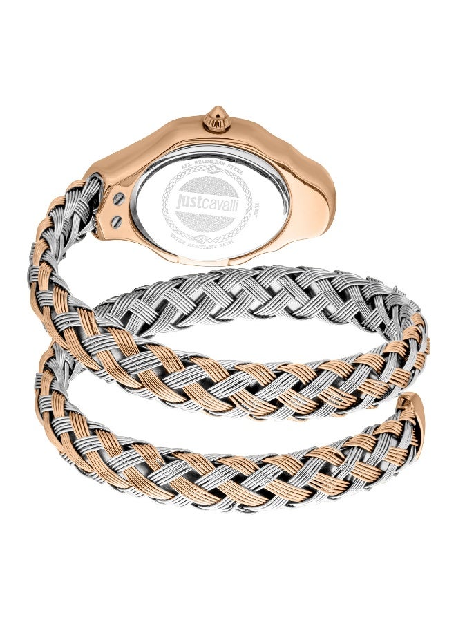 Just Cavalli ساعة جاست كافالي ليدي سنيك تويند JC1L305M0065 - ستانلس ستيل أنثوية كوارتز 2 يد - Image 3