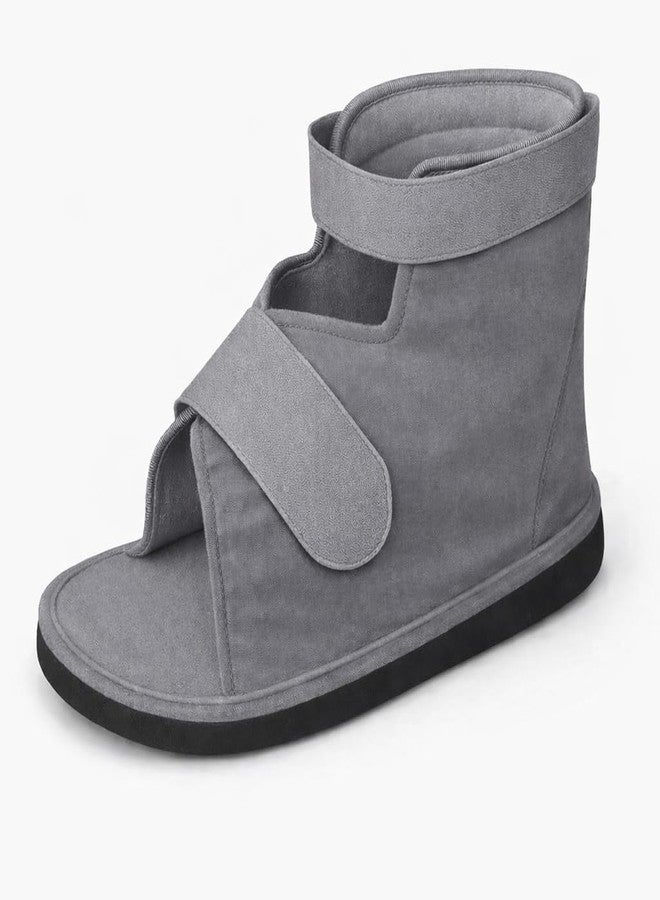 Dr Helix Cast Shoe for Injury Support | Medical Recovery Footwear Designed for Stability, Pain Reduction and Comfortable Walking During Rehabilitation Phase (Size - XL, Grey) - Image 1