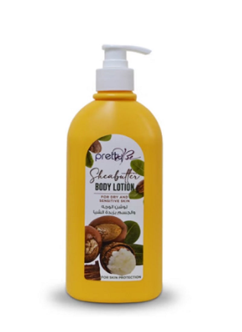 Pretty Be Shea Butter Moisturizing Body Lotion, For Dry And Sensitive Skin 450ml  - Image 1
