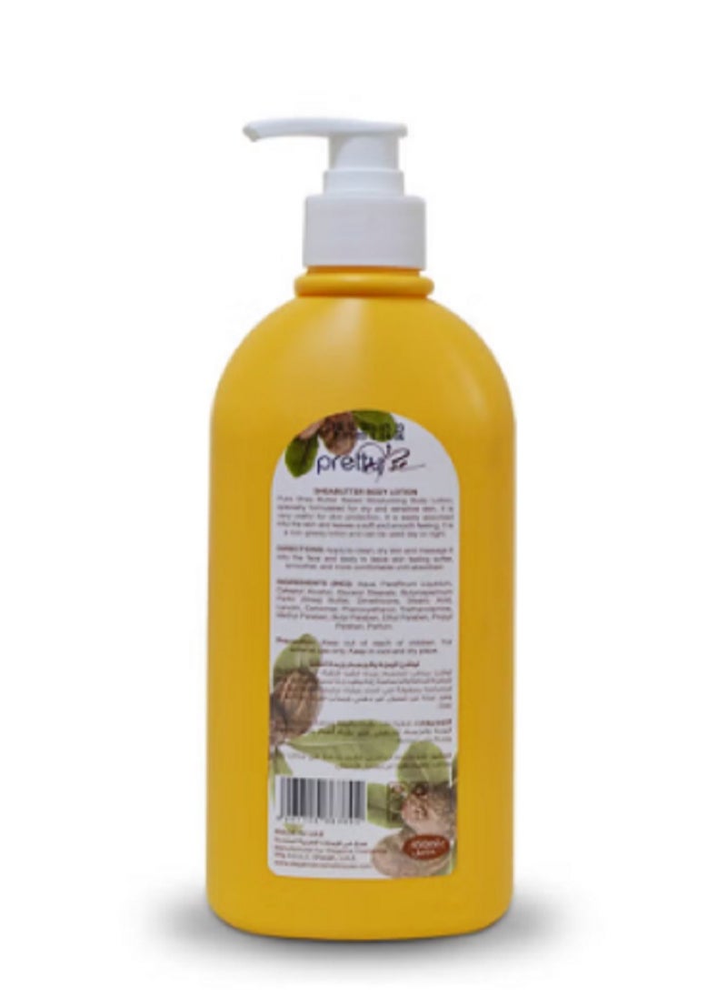 Pretty Be Shea Butter Moisturizing Body Lotion, For Dry And Sensitive Skin 450ml  - Image 2