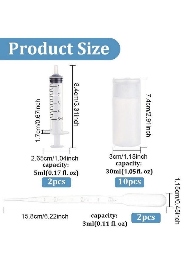 BENECREAT 10 Pack 1Oz Travel Bottles Small Travel Tubes Plastic Flip Cap Sample Bottle Refillable Travel Bottles For Makeup, Liquid, Cosmetic Toiletries Product - Image 2