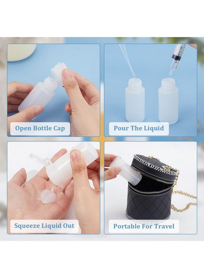 BENECREAT 10 Pack 1Oz Travel Bottles Small Travel Tubes Plastic Flip Cap Sample Bottle Refillable Travel Bottles For Makeup, Liquid, Cosmetic Toiletries Product - Image 4