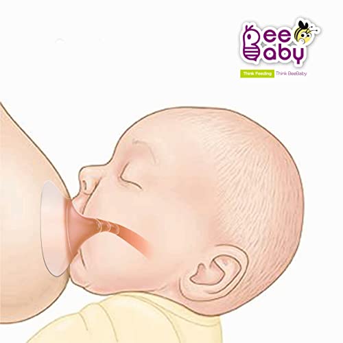 BeeBaby Feels Natural Silicone Nipple Shield for Breastfeeding, Nipple Size 16mm, Pack of 2 with Storage Case, BPA Free, Nursing Shield for Newborn Babies, Latch Support & Sore Nipple Protection - Image 5