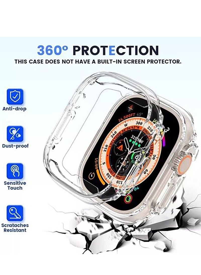 Generic Apple Watch Ultra 49mm Silicon Cover - Transperent  - Image 3