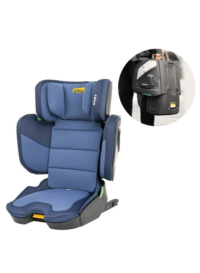 Jovikids Rober I-Size Booster Seat 100–150 Cm (3–12 Years) Isofixandfoldable Adjustable Heightandwidth Ece R129/E4 Certified Cabin Size Portable And Travel-Friendly Removable And Washable Cover Blue - Image 2