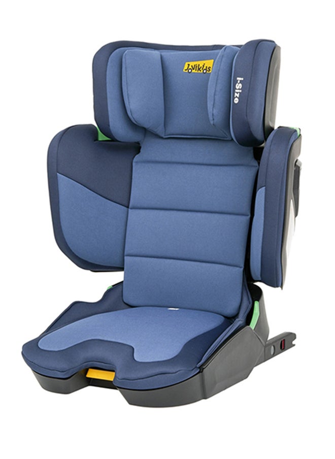 Jovikids - Cabin Size Portable Rober i-Size Booster Seat With ISOFIX, 100 - 150 CM (Approx. 3 To 12 Years), Adjustbale Height And Width, ECE R129, Blue - Image 1