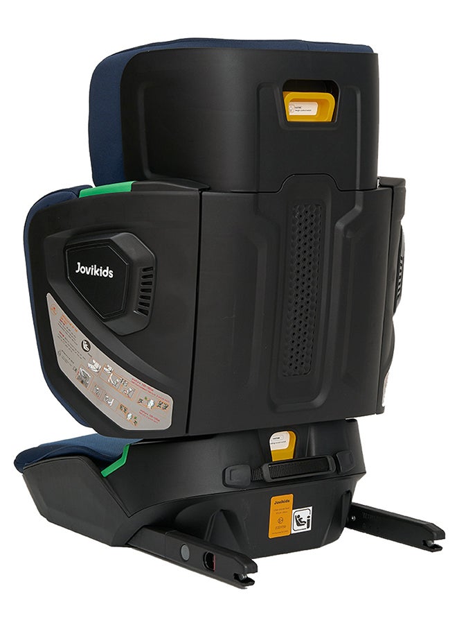 Jovikids - Cabin Size Portable Rober i-Size Booster Seat With ISOFIX, 100 - 150 CM (Approx. 3 To 12 Years), Adjustbale Height And Width, ECE R129, Blue - Image 1