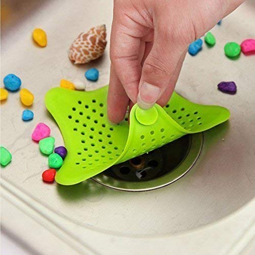 Sygnius 4 Pcs Silicone Drain Hair Catcher, Kitchen Sink Strainer - Bathroom Shower Sink Stopper (Multicolor) - Image 2
