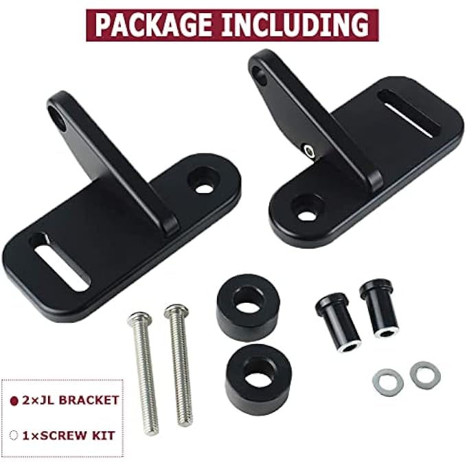 KANGIKX Jl APillar Mount Brackets Mounting OffRoad Pods Fog Work Light APillar Led Light Mount Bracket Compatible With Wrangler Jl Jlu Sahara Rubicon Sport 20182020  Gladiator Jt 2021 - Image 4