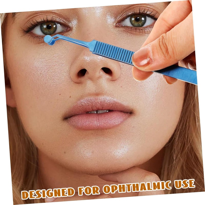 Outanaya Metal Meibomian Gland Expressor Eyelid Tweezer for Women Skin Care Tool Eyelid Forceps Beauty Aid - Image 3