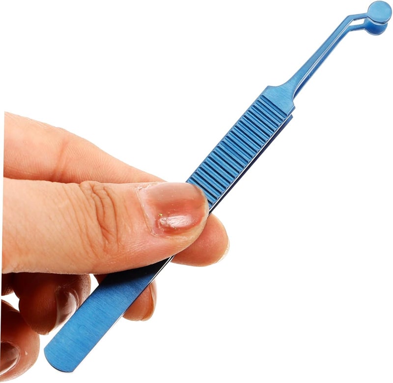 Outanaya Metal Meibomian Gland Expressor Eyelid Tweezer for Women Skin Care Tool Eyelid Forceps Beauty Aid - Image 2