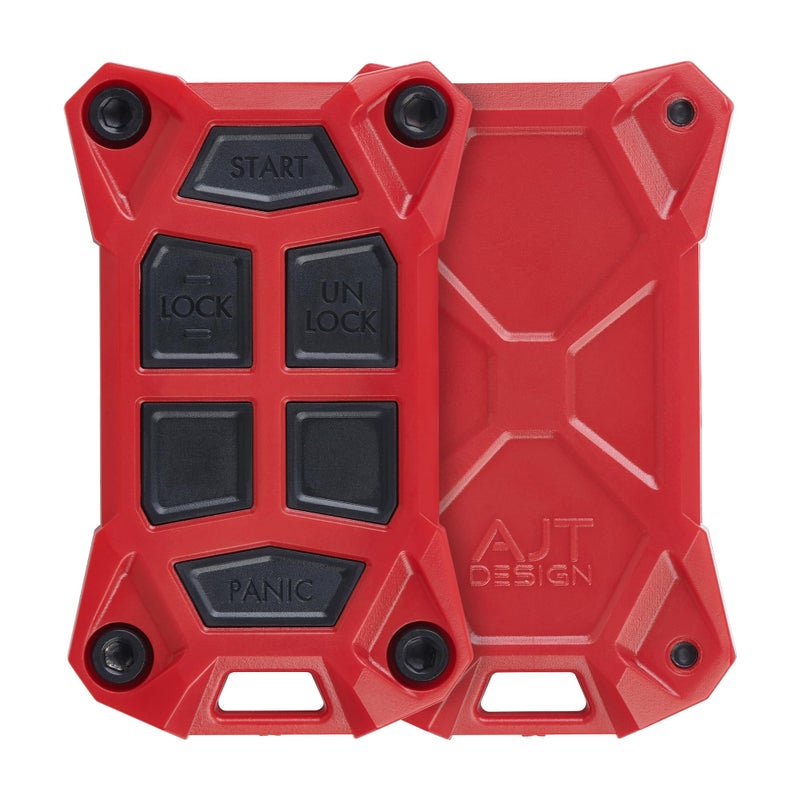 AJT DESIGN Replacement Key Fob Case Compatible with 20142018 Chevrolet Silverado GMC Sierra 2013 Chevy Colorado GMC Canyon 2012 Suburban Tahoe Yukon GMC Chevy Key Fob Shell Red