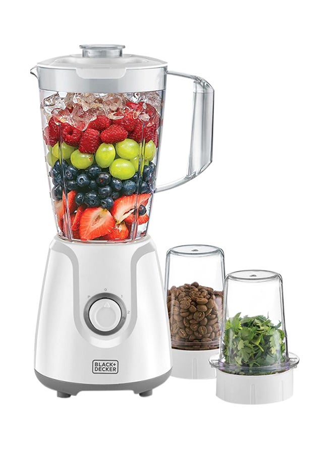 BLACK+DECKER Blender With Grinder And Chopper 1.5L 400W 400 W BX4000-B5 / BX4000 White - Image 5