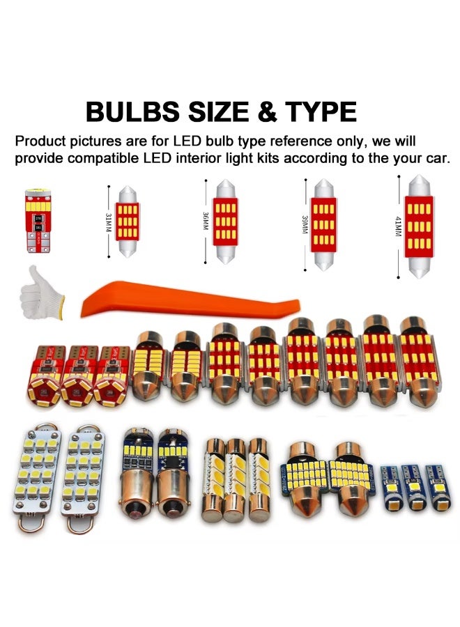 Vierex LED Interior Light Kit for Nissan Patrol Y62 2012-2023 – 13PCS Canbus Error Free Dome Map Trunk Door License Plate LED Bulbs – Ultra Bright White Plug & Play Accessories - Image 5