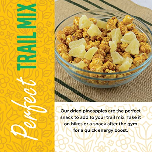 Herbaila Dried Pineapple Chunks, 1 Pound. Dehydrated Pineapple Chunk, Dehydrated Pineapple Bulk, Dried Pineapple Bits. All Natural, Non-GMO, Lightly Sweetened Dried Pineapples, 16 oz. - Image 3