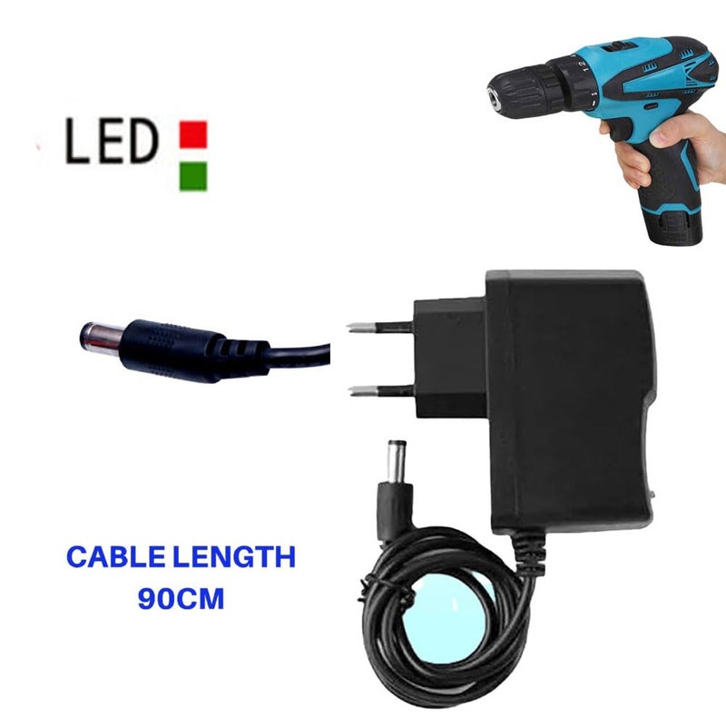 MLD مثقاب لاسلكي 12 فولت شاحن بطارية ليثيوم أيون | 220 فولت - 50/60 هرتز تيار 12 فولت: 1.0 أمبير البطارية غير مدرجة BCAC-1010 (المادة - بلاستيك، 12 فولت) - 2 قطعة - Image 4