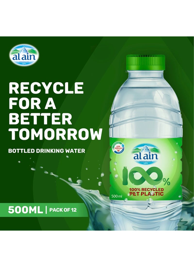Al Ain Al Ain Recycled PET Bottled Water (rPET) 12x500ml 12 x 500ml  - Image 2