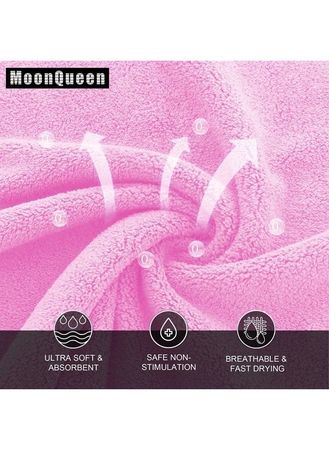 MOONQUEEN - Ultra Soft Premium Washcloths Set - 12 x 12 inches - 24 Pack - Quick Drying - Highly Absorbent Coral Velvet Bathroom Wash Clothes - Use as Bath, Spa, Facial, Fingertip Towel (Frozen Berry) - Image 1