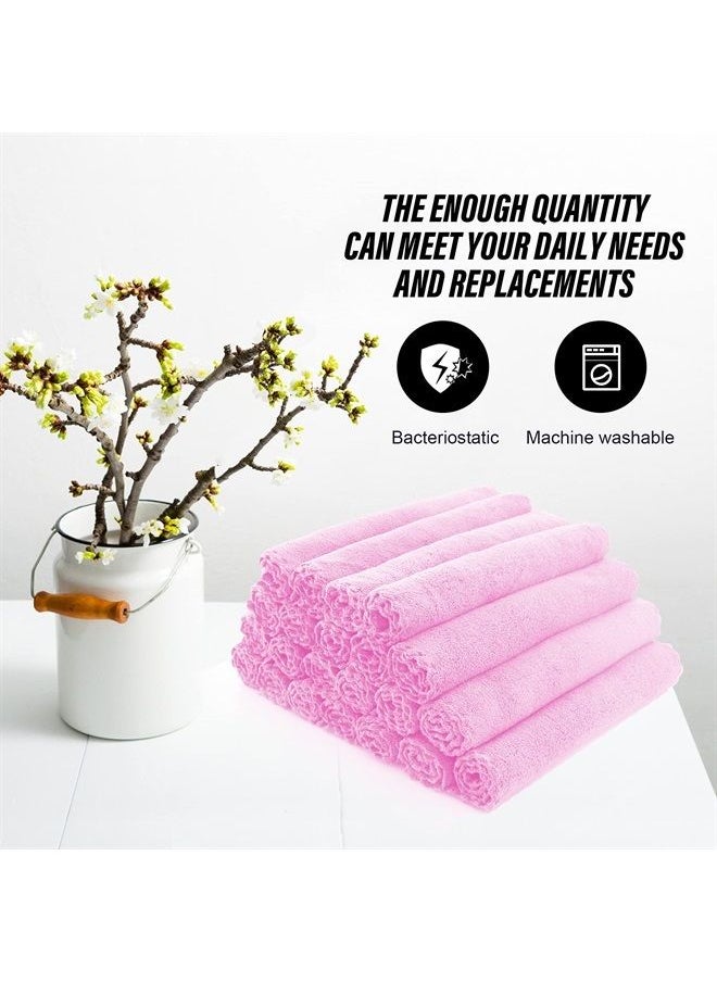 MOONQUEEN - Ultra Soft Premium Washcloths Set - 12 x 12 inches - 24 Pack - Quick Drying - Highly Absorbent Coral Velvet Bathroom Wash Clothes - Use as Bath, Spa, Facial, Fingertip Towel (Frozen Berry) - Image 1