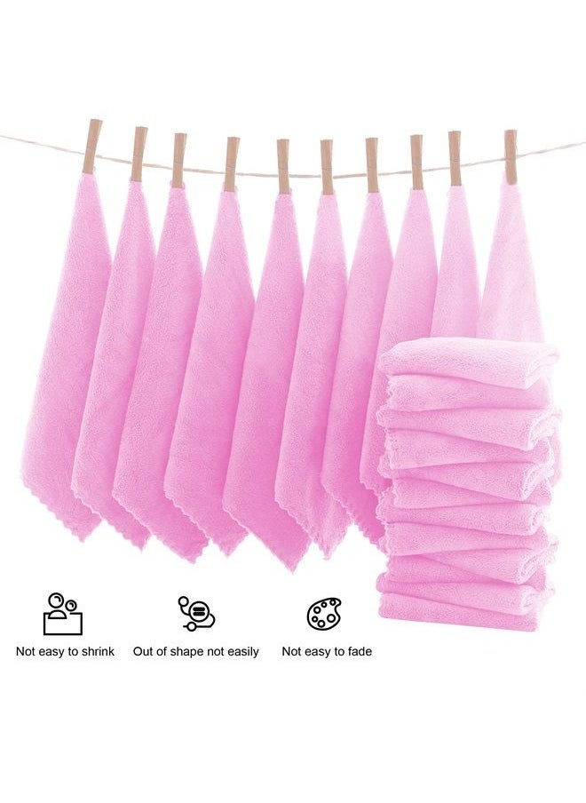 MOONQUEEN - Ultra Soft Premium Washcloths Set - 12 x 12 inches - 24 Pack - Quick Drying - Highly Absorbent Coral Velvet Bathroom Wash Clothes - Use as Bath, Spa, Facial, Fingertip Towel (Frozen Berry) - Image 1