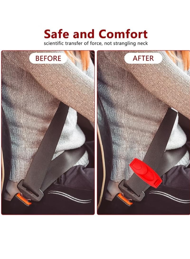Car Seat Belt Clips 6 Pack Car Safety Belt Buckle Covers Universal Comfort Shoulder Neck Protector Strap Positioner Lock Clips for Adults Kids Pregnant Women - Image 5