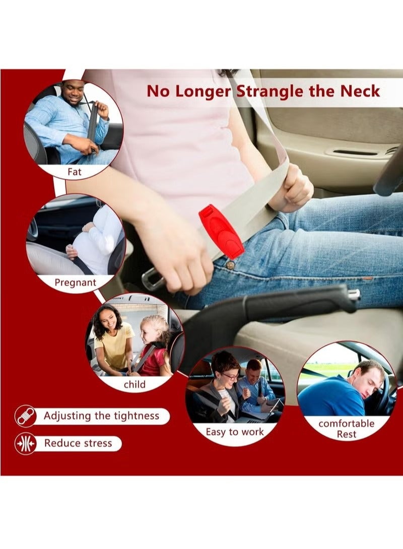 Car Seat Belt Clips 6 Pack Car Safety Belt Buckle Covers Universal Comfort Shoulder Neck Protector Strap Positioner Lock Clips for Adults Kids Pregnant Women - Image 2