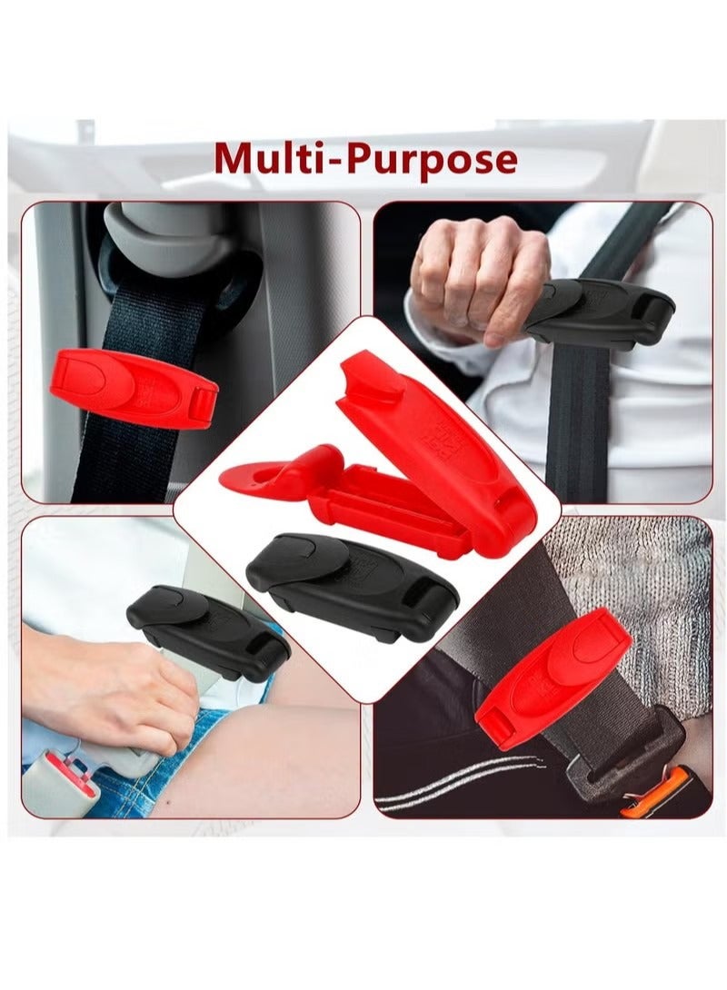 Car Seat Belt Clips 6 Pack Car Safety Belt Buckle Covers Universal Comfort Shoulder Neck Protector Strap Positioner Lock Clips for Adults Kids Pregnant Women - Image 4