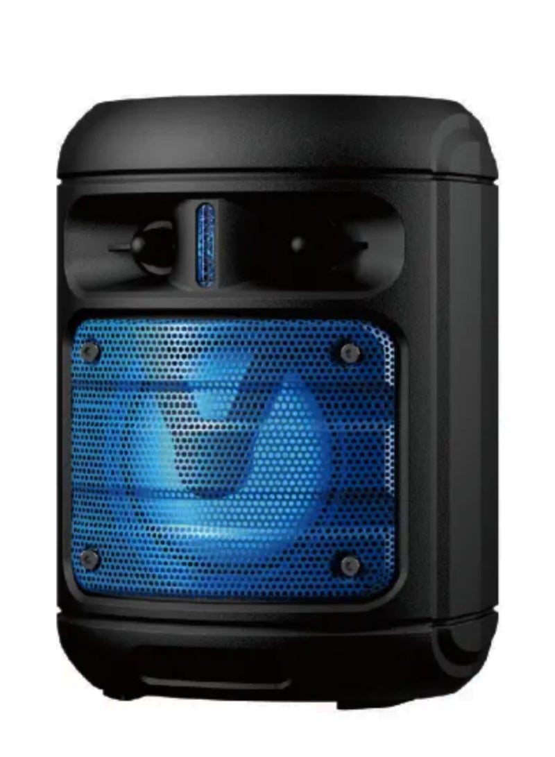 10W Portable Wireless Bluetooth Speaker with FM Radio, USB/SD Inputs & Integrated Phone Holder - Image 1