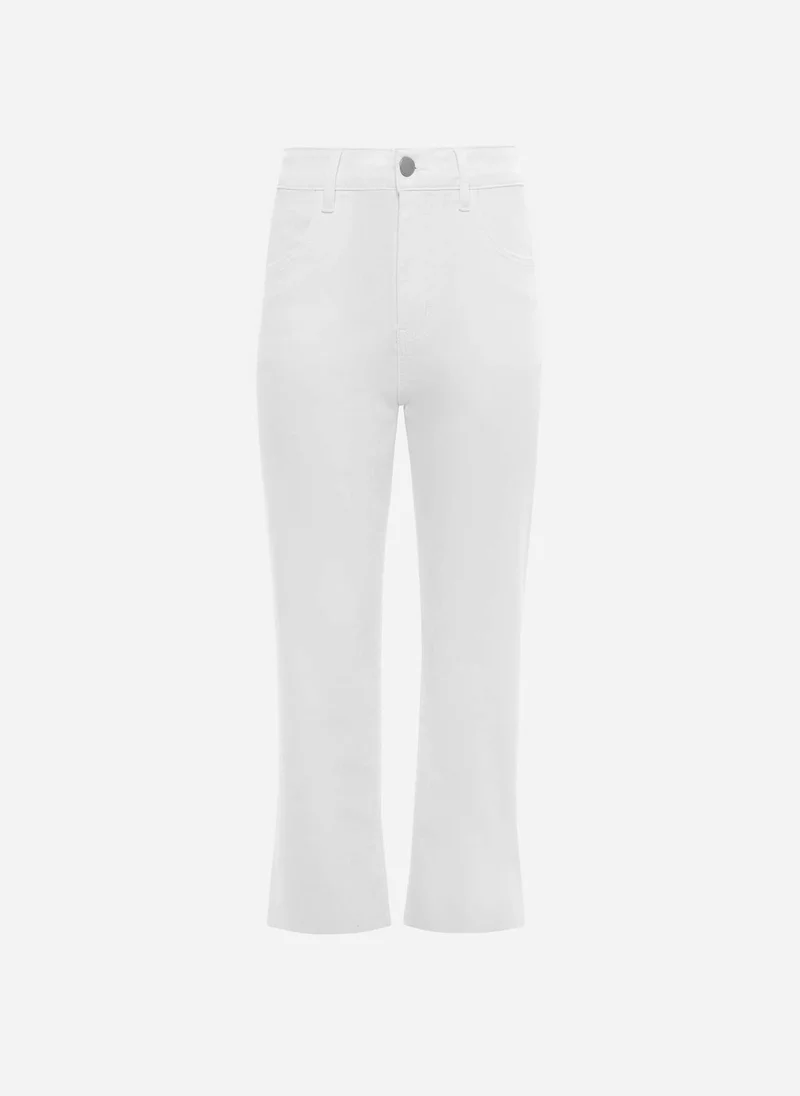 Lichi Cropped straight-leg jeans in dense denim
