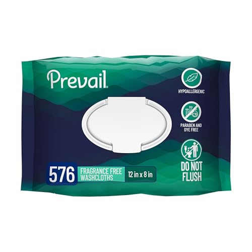 Prevail Personal Cleansing Wipe 8 x 12" WW-810, 12 Pack 576 Wipes - Image 1