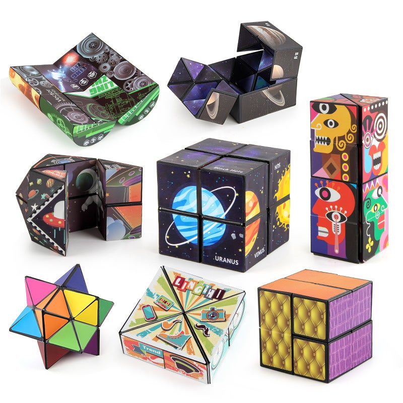 Magic Cube 3D Stereoscopic Magic Cube Unlimited Magic Cube Star Unlimited Decompression Rubik Cube 2 In 1 - Image 4