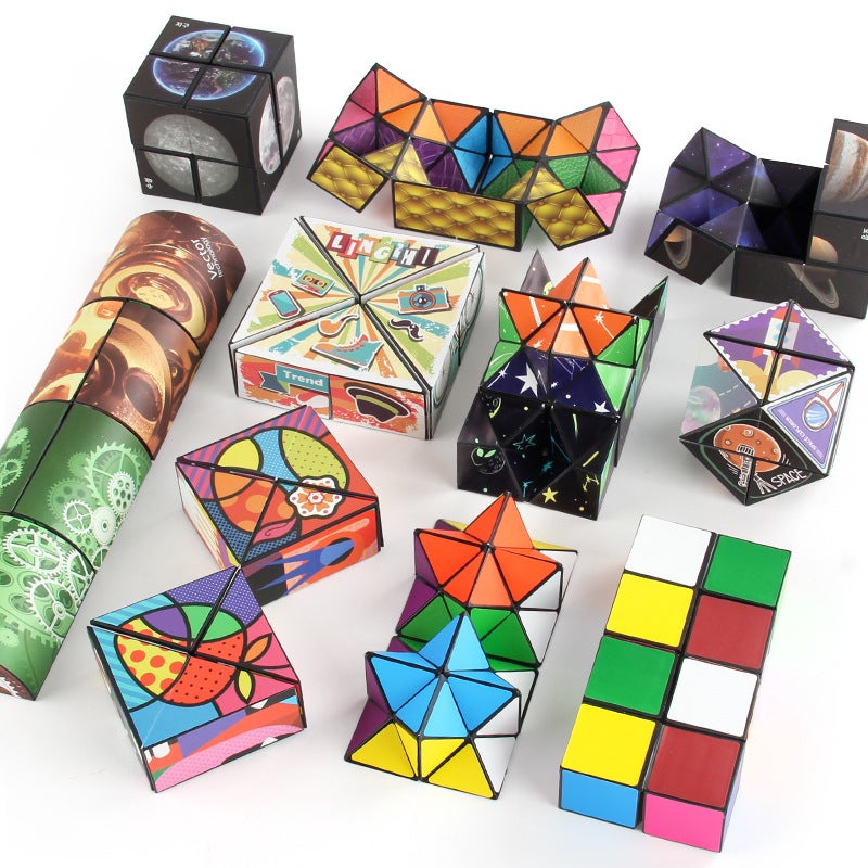 Magic Cube 3D Stereoscopic Magic Cube Unlimited Magic Cube Star Unlimited Decompression Rubik Cube 2 In 1 - Image 5