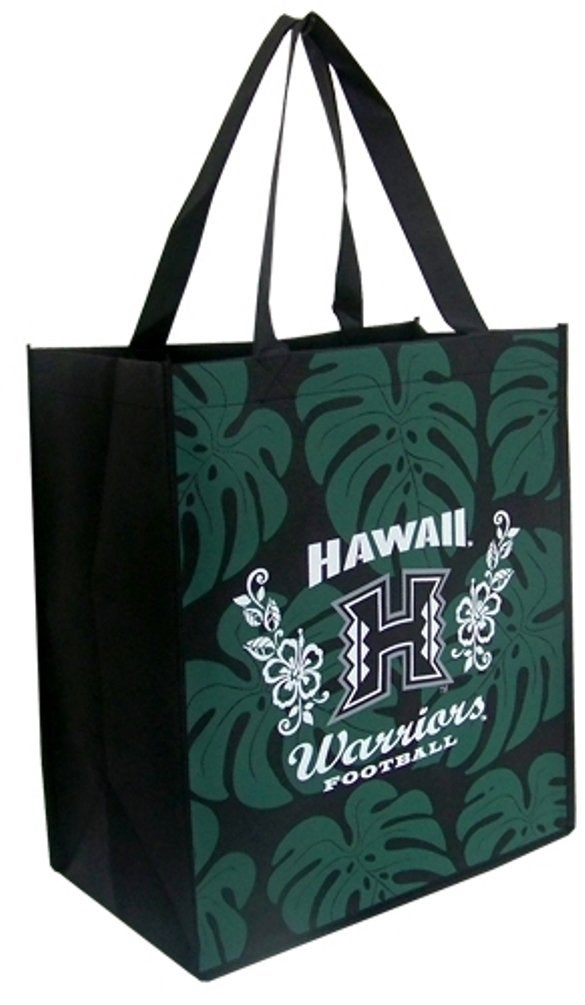 First Contact(ファーストコンタクト) K Chang Hawaii University Tote Bag Warriors Monstera Green, White One Size - Image 3