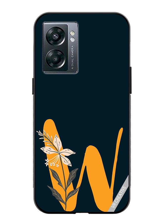 VR CREATIVE Protective Case Cover For Oppo A57 5G Alphabet W Design Multicolour  - Image 1